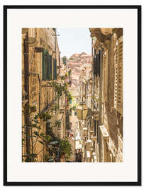 Gerahmter Kunstdruck Straßen von Dubrovnik