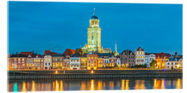 Acrylic print Deventer on the IJssel river, Netherlands