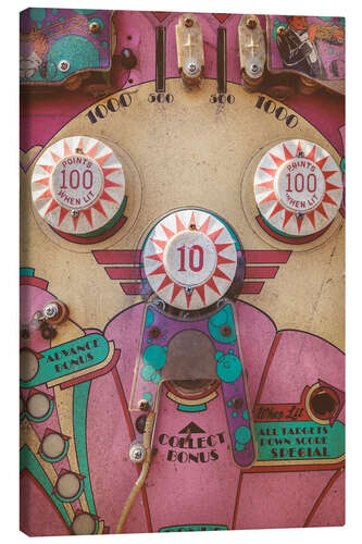 Canvas print Pink Pinball Machine