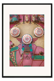 Gerahmter Kunstdruck Der rosafarbene Flipperautomat