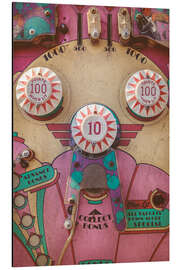 Magnettafel Der rosafarbene Flipperautomat