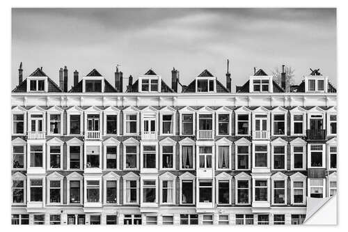 Självhäftande poster Old houses in downtown Rotterdam