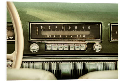 Tableau en PVC Poste de radio vintage