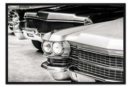 Gerahmter Kunstdruck Oldtimer aus den siebziger Jahren