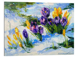 Tableau en plexi-alu Crocus