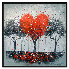 Gerahmter Kunstdruck Liebesbaum