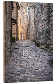 Puutaulu Old alley in the Provence village Lacoste