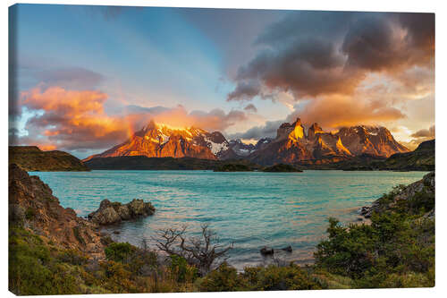 Obraz na płótnie Szczyt Torres del Paine, Patagonia, Chile