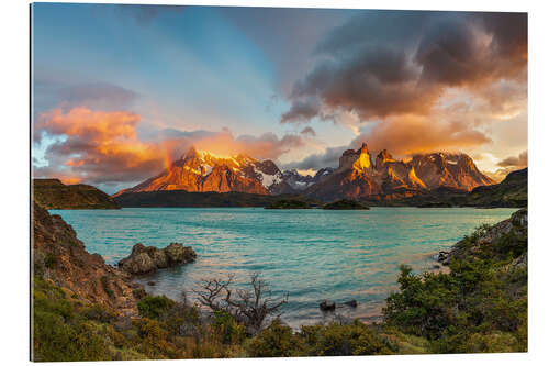 Gallery Print Gipfel von Torres del Paine, Patagonien, Chile