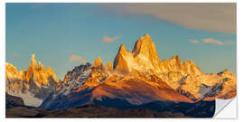 Wall sticker Sunrise at Fitz Roy in Patagonia