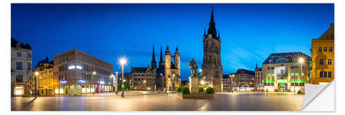 Selvklebende plakat Halle-Saale panorama