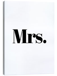 Canvas print Mrs.