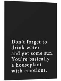 Magnettafel Don't forget to drink water and get some sun