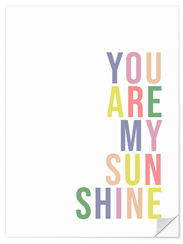 Wall sticker You are my sunshine