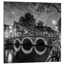 Tableau en aluminium Soirée près du Keizersgracht