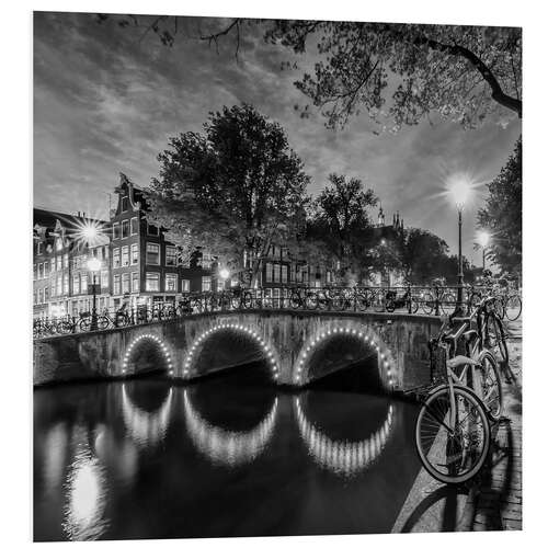 PVC print Keizersgracht evening idyll