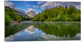 Gallery print Spring in the Bavarian Alps at the Rießersee