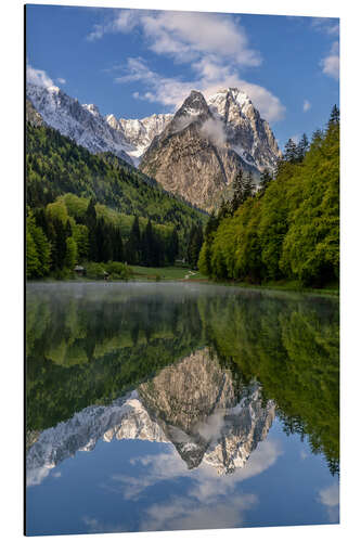 Aluminium print Spring at the Rießersee in Upper Bavaria