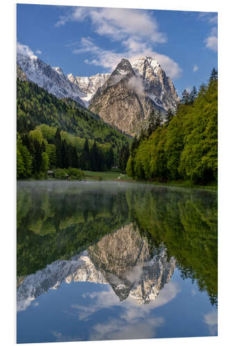 Tableau en PVC Printemps au Rießersee en Bavière