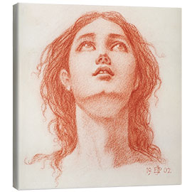 Canvas print Head of a young woman