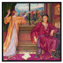 Gerahmter Kunstdruck Der vergoldete Käfig