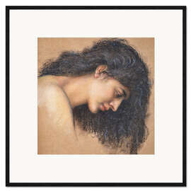 Framed art print Study of the female head