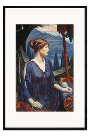 Gerahmter Kunstdruck Penelope an ihrem Webstuhl