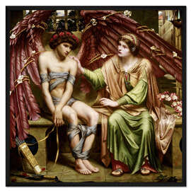 Gerahmter Kunstdruck Hoffnung, tröstende Liebe in der Knechtschaft