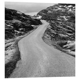 Foam board print Road through the mountains