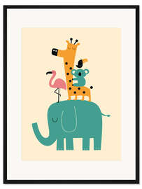 Gerahmter Kunstdruck Vorwärts