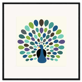 Framed art print Peacock Time