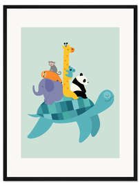 Gerahmter Kunstdruck Zusammen reisen