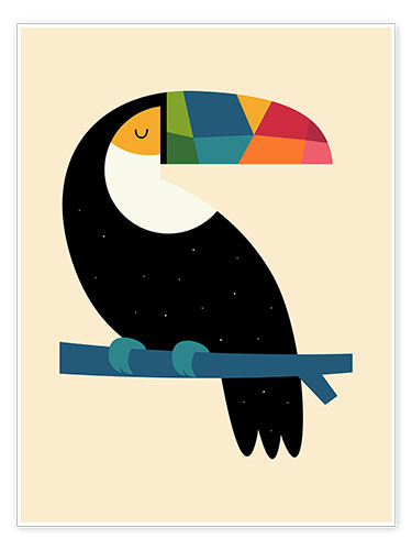 Plakat Tęczowy tukan