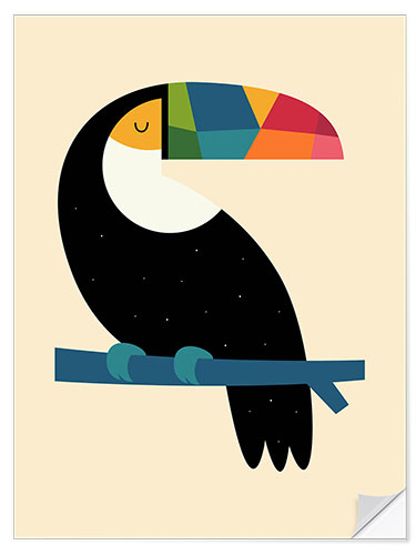 Wall sticker Rainbow Toucan