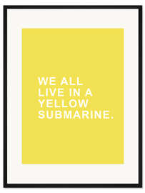 Gerahmter Kunstdruck Yellow Submarine