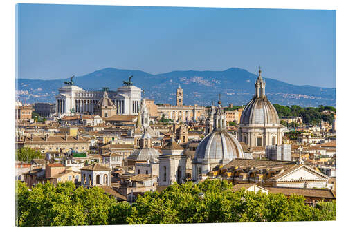 Akrylbillede View over Rome - from Castel Sant'Angelo