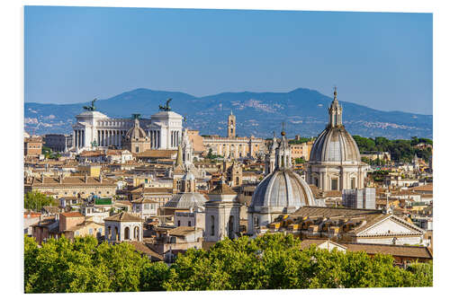 Foam board print View over Rome - from Castel Sant'Angelo