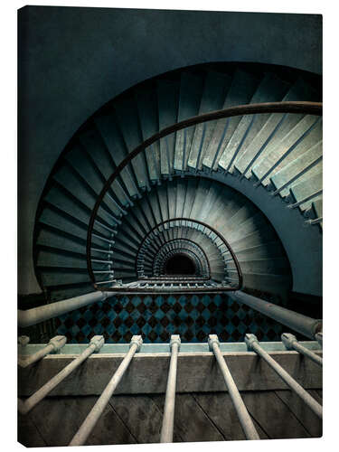 Canvas print Blue staircase