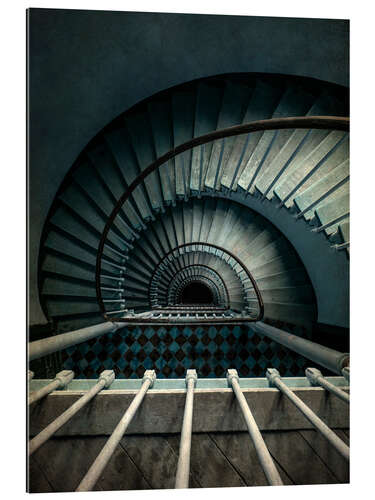 Gallery print Blue staircase