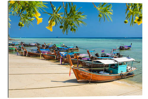 Galleritryck Longtail Boote, Ko Phi Phi, Thailand