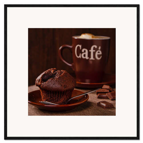 Inramat konsttryck Chocolate and coffee