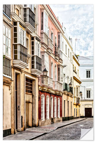 Selvklebende plakat Cadiz Andalusian city