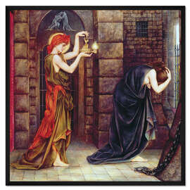 Gerahmter Kunstdruck Hoffnung im Gefängnis der Verzweiflung