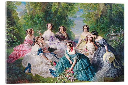 Obraz na szkle akrylowym Empress Eugenie surrounded by her court ladies