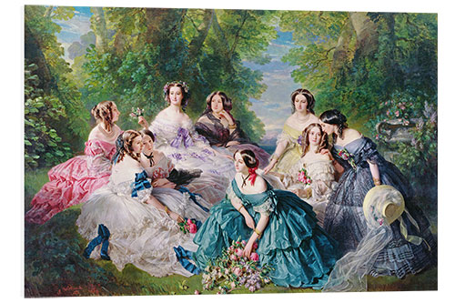 Tableau en PVC L’impératrice Eugénie entourée des dames de sa cour