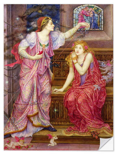 Naklejka na ścianę Queen Eleanor and Rosamund