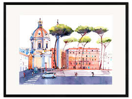 Gerahmter Kunstdruck Piazza Venezia