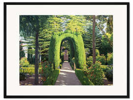 Gerahmter Kunstdruck Glorieta, Jardí d'Alcoi
