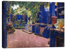 Canvas print Blue Courtyard, Arenys de Munt I