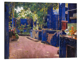 Tableau en plexi-alu Cour bleue, Arenys de Munt I